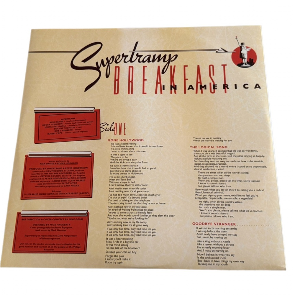 Supertramp Breakfast in America Vinyl Record - Picture 4 of 7